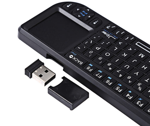 🔥[5𝟎% 𝐎𝐅𝐅 𝐋𝐀𝐒𝐓 𝐓𝐇𝐑𝐄𝐄 𝐃𝐀𝐘𝐒]Mini Wireless Keyboard, Portable Rechargeable 2.4G Backlit Keyboard with Touchpad for PC, Mac and Smart TV, Multifunctional Keyboard-vip