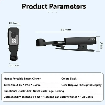 🔥[5𝟎% 𝐎𝐅𝐅 𝐋𝐀𝐒𝐓 𝐓𝐇𝐑𝐄𝐄 𝐃𝐀𝐘𝐒]2026 Rechargeable version Automatic Clicker - Auto Clicker Speed Tool – Fast Screen Tap Simulator for Smartphones and Controllers | Smart Trigger for Shopping, Rewards, Live Broadcast Likes and Tasks Portable Selfie-JKL