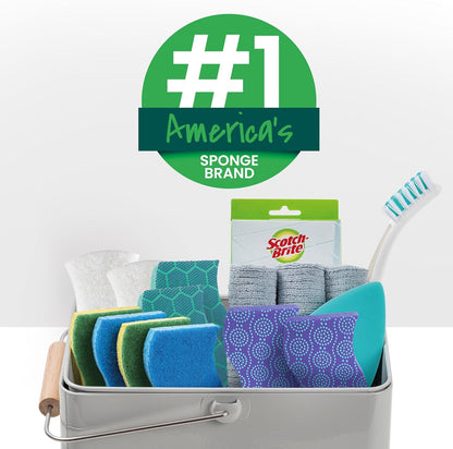 🔥[5𝟎% 𝐎𝐅𝐅 𝐋𝐀𝐒𝐓 𝐓𝐇𝐑𝐄𝐄 𝐃𝐀𝐘𝐒]Zero Scratch Scrub Sponge, 6 Kitchen Sponges for Cleaning Around the Home, Bathroom & More, Scratch-free Dish Scrubber, Multi-surface Safe, Best for Nonstick Pots and Pans-JKL