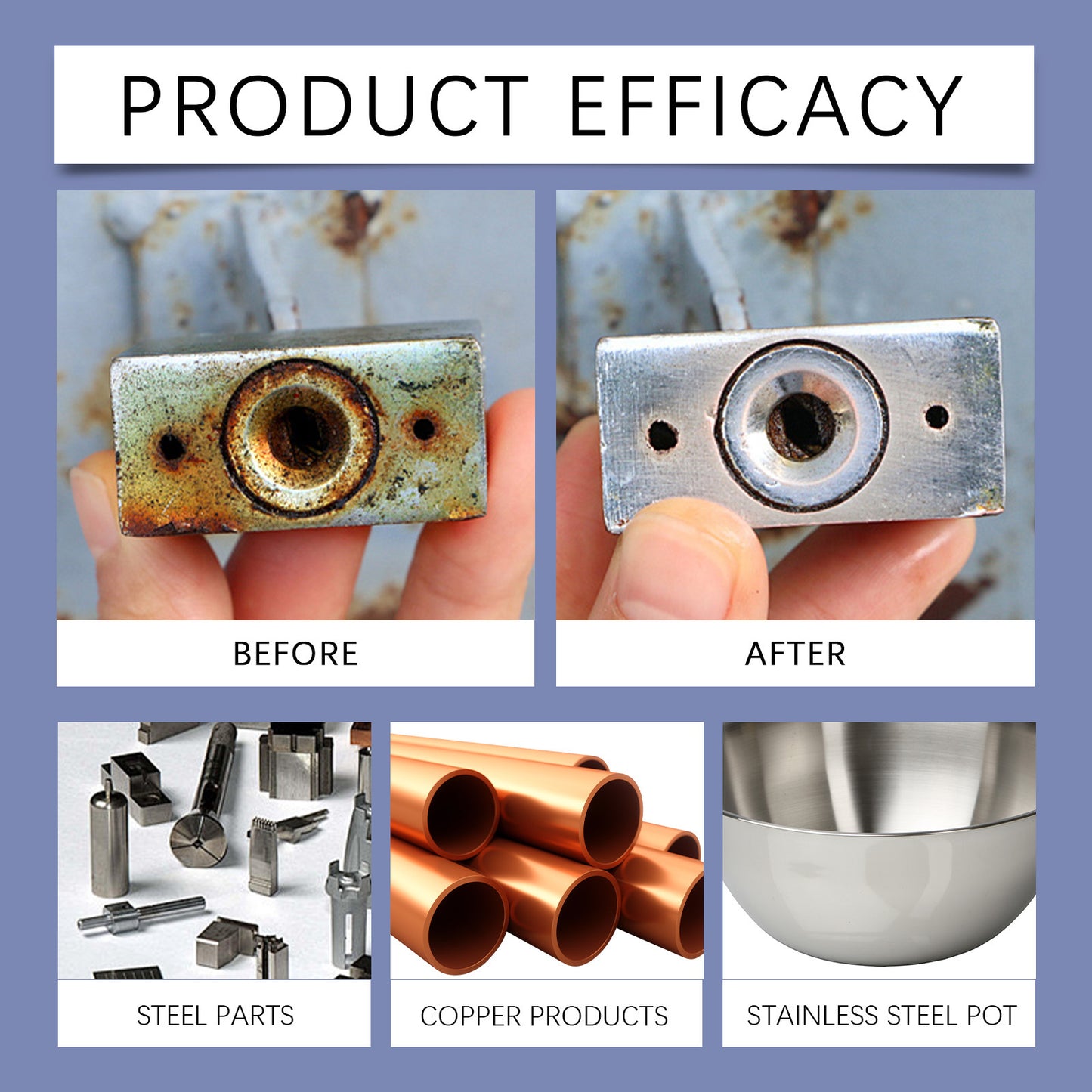 🔥[55% 𝐎𝐅𝐅 𝐋𝐀𝐒𝐓 𝐓𝐇𝐑𝐄𝐄 𝐃𝐀𝐘𝐒]Multi-functional rust remover, stainless steel cleaner, rust remover-LU