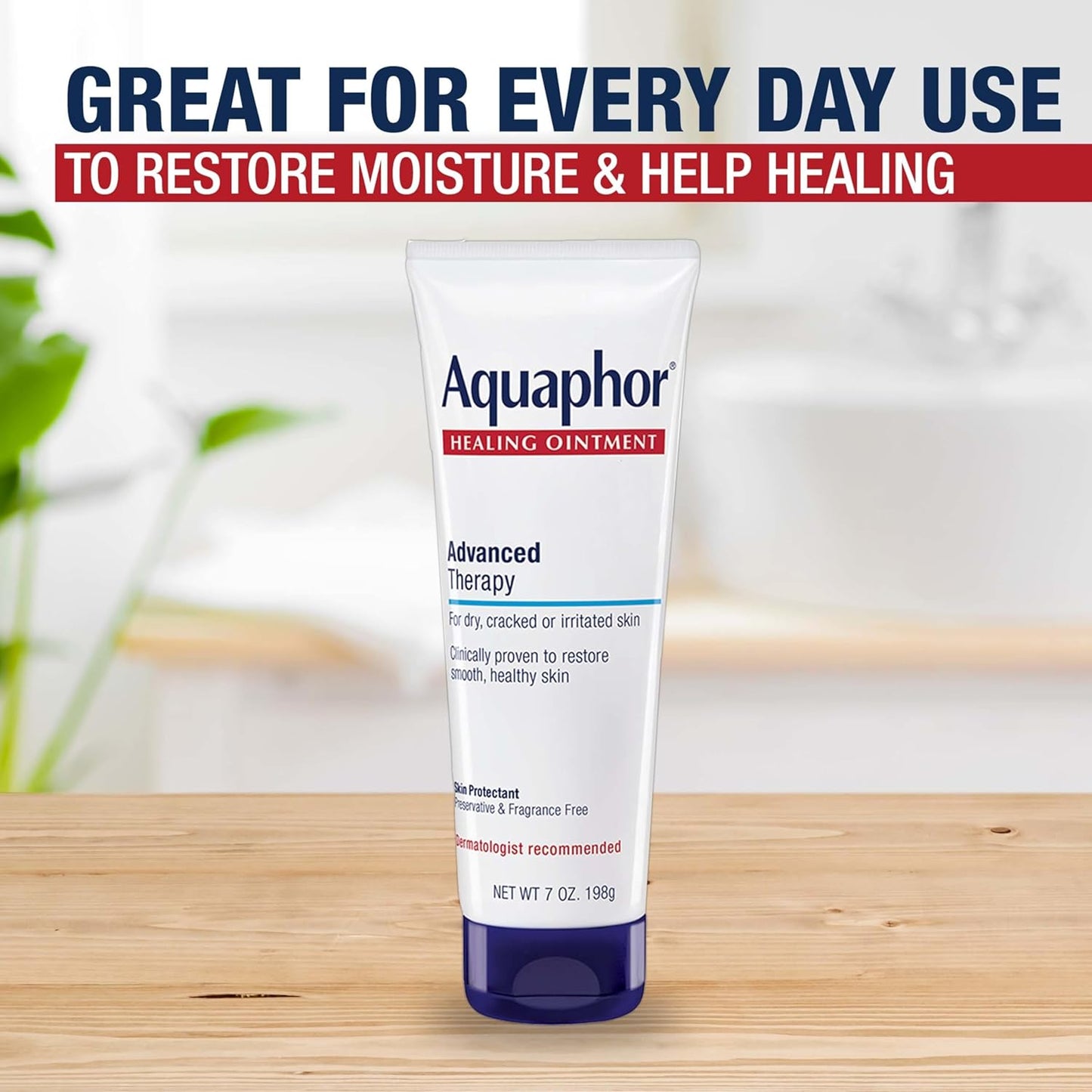 🔥[5𝟎% 𝐎𝐅𝐅 𝐋𝐀𝐒𝐓 𝐓𝐇𝐑𝐄𝐄 𝐃𝐀𝐘𝐒]Aquaphor Healing Ointment Advanced Therapy Skin Protectant, Dry Skin Body Moisturizer, 7 Oz Tube Aquaphor-JKL