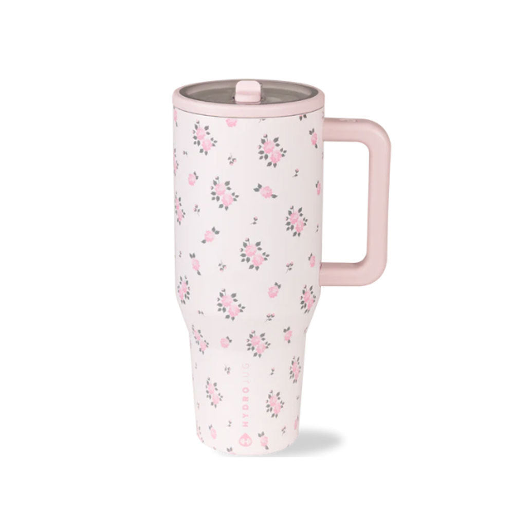 HydroJug Traveler | Leak-Proof Insulated Tumbler with Flip Straw & Cup Holder Fit Flasks Lid-BP