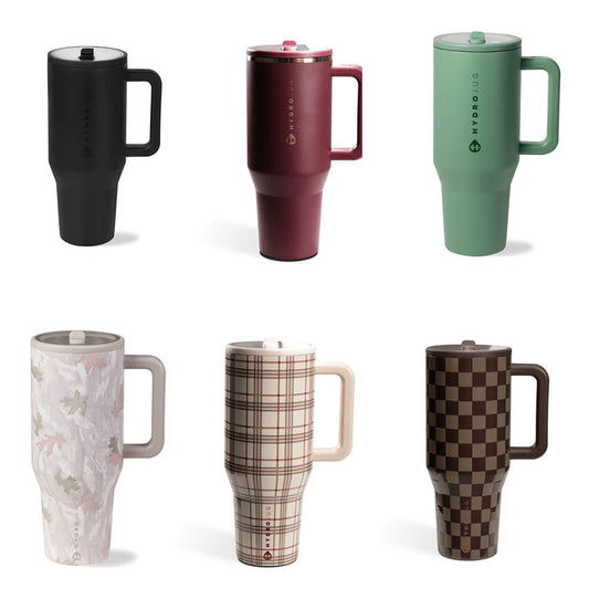 HydroJug Traveler | Leak-Proof Insulated Tumbler with Flip Straw & Cup Holder Fit Flasks Lid-BP