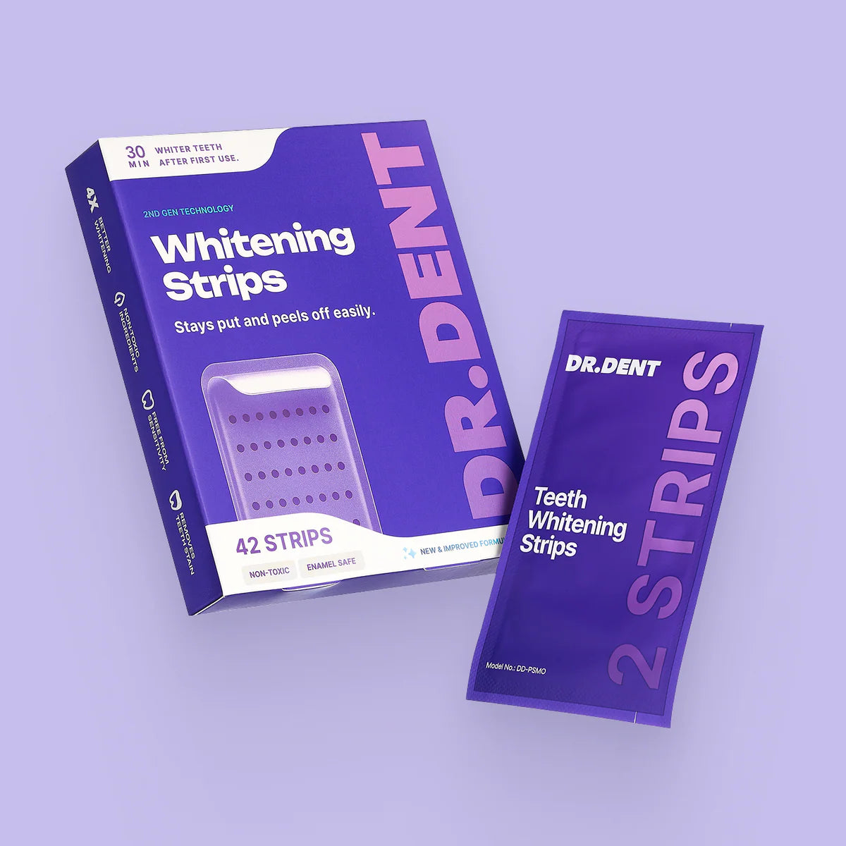 [NEW] Experience our new and improved Purple Teeth Whitening Strips. With the new PAP formula your teeth will shine brighter than ever before.-BP