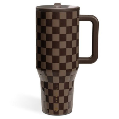 HydroJug Traveler | Leak-Proof Insulated Tumbler with Flip Straw & Cup Holder Fit Flasks Lid-BP