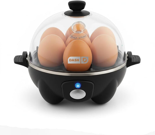 🔥[5𝟎% 𝐎𝐅𝐅 𝐋𝐀𝐒𝐓 𝐓𝐇𝐑𝐄𝐄 𝐃𝐀𝐘𝐒]Rapid Egg Cooker - Boiler, Poacher & Steamer - Includes Measuring & Recipe Guide - Dishwasher Safe - BPA Free - Holds 7 Eggs, Black-JKL