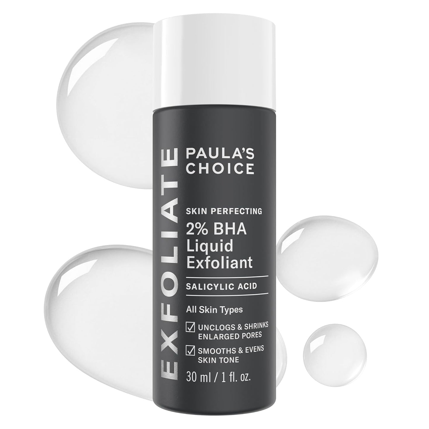 🔥[5𝟎% 𝐎𝐅𝐅 𝐋𝐀𝐒𝐓 𝐓𝐇𝐑𝐄𝐄 𝐃𝐀𝐘𝐒]Paula's Choice SKIN PERFECTING 2% BHA Liquid Exfoliant with Salicylic Acid, Facial Polish for Enlarged Pores, Wrinkles & Fine Lines, Suitable for Blackhead-Prone Skin, Fragrance-Free-JKL