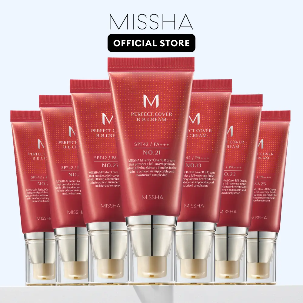 🔥[5𝟎% 𝐎𝐅𝐅 𝐋𝐀𝐒𝐓 𝐓𝐇𝐑𝐄𝐄 𝐃𝐀𝐘𝐒][MISSHA Official] M Perfect Cover BB CreamSPF 42 PA+++(50ml)-JKL