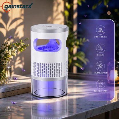 🔥[5𝟎% 𝐎𝐅𝐅 𝐋𝐀𝐒𝐓 𝐓𝐇𝐑𝐄𝐄 𝐃𝐀𝐘𝐒]Gainstarx Indoor Insect Trap with Light and Suction Non Zapper Flying Bug Catcher for Mosquitoes Fruit Flies Gnats and Moths for Home Use-JKL