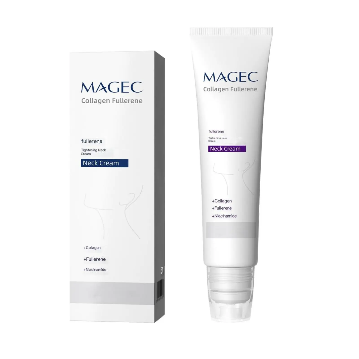 🔥[5𝟎% 𝐎𝐅𝐅 𝐋𝐀𝐒𝐓 𝐓𝐇𝐑𝐄𝐄 𝐃𝐀𝐘𝐒]Reduces Wrinkles and Double Chin,Five Rollers for All Around Massage,Neck Firming Cream,Collagen Neck Cream,Relieves Edema,Suitable for Wrinkled Skin,with Hyaluronic Acid,VitaminC+E.（Two-pack）-JKL