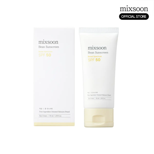 🔥[5𝟎% 𝐎𝐅𝐅 𝐋𝐀𝐒𝐓 𝐓𝐇𝐑𝐄𝐄 𝐃𝐀𝐘𝐒][Top Selling] mixsoon Bean Sunscreen 1.69 fl.oz / 50ml - Airy Watery Texture, No White Cast, Daily Korean Face Sunscreen-JKL