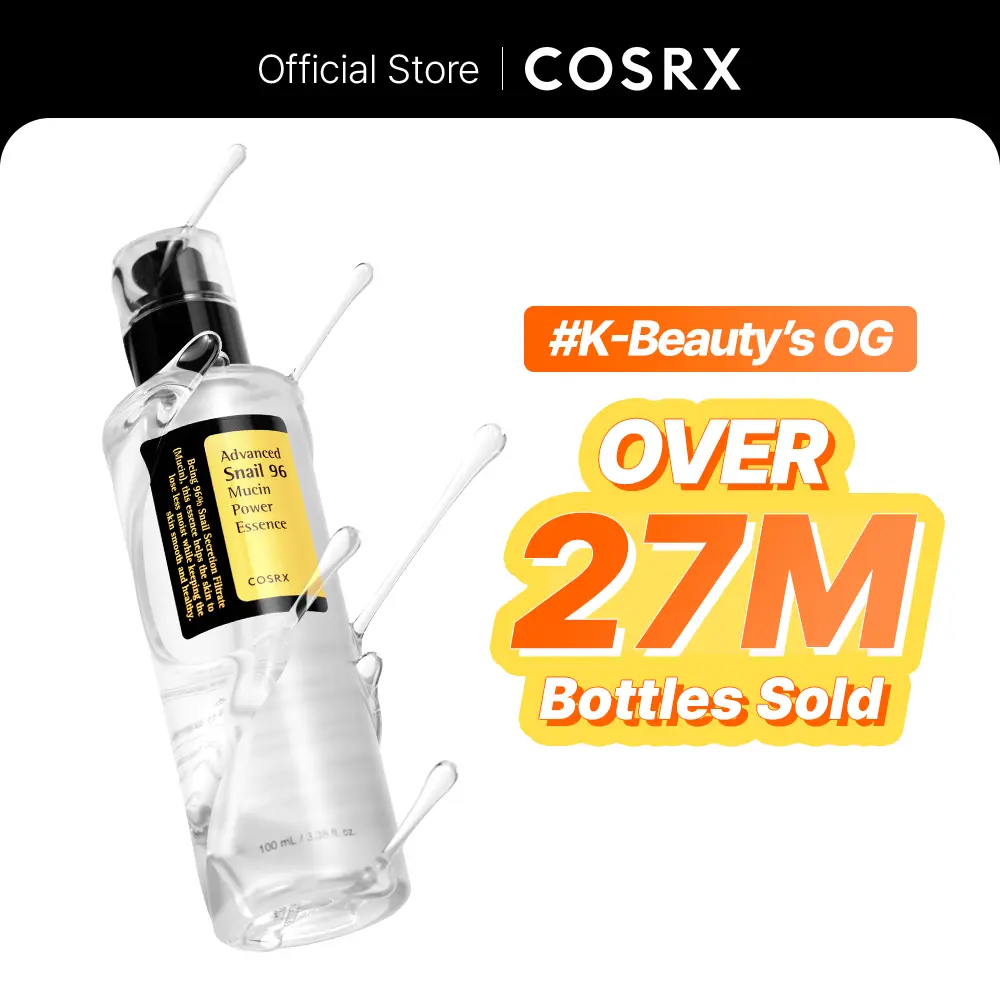 🔥[5𝟎% 𝐎𝐅𝐅 𝐋𝐀𝐒𝐓 𝐓𝐇𝐑𝐄𝐄 𝐃𝐀𝐘𝐒][COSRX Official] Advanced Snail 96 MucinPower Essence (100ml) I THE ORIGINAL SNAILMUCIN ESSENCE, GLOBAL TOP SELLER,Korean Skin Rejuvenate-JKL