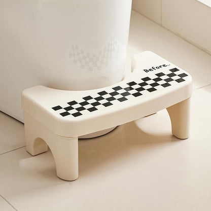 Adult Bathroom Toilet Stool, 1 Plastic Portable Footstool, Bathroom Non-slip Toilet Auxiliary Step Stool FathersDayGift-AD0