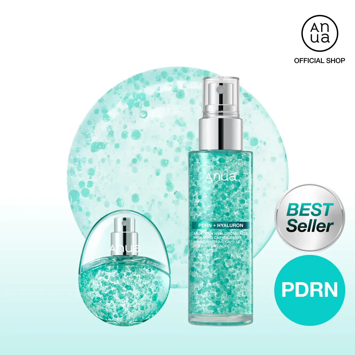 🔥[5𝟎% 𝐎𝐅𝐅 𝐋𝐀𝐒𝐓 𝐓𝐇𝐑𝐄𝐄 𝐃𝐀𝐘𝐒][Anua] PDRN Collagen Glow Facial Serum Spray 30ml, 100ml l Facial Mist, PDRN Hyaluronic Acid Capsule Mist, Hydrating, Glass skin, Glow Makeup, Collagen, Korean Skincare, Cakey Makeup-JKL