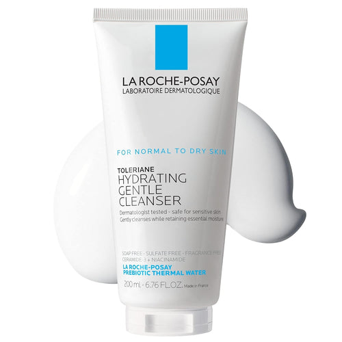 🔥[5𝟎% 𝐎𝐅𝐅 𝐋𝐀𝐒𝐓 𝐓𝐇𝐑𝐄𝐄 𝐃𝐀𝐘𝐒]La Roche-Posay Toleriane Hydrating Gentle Face Cleanser, Hydrating Facial Cleanser With Niacinamide + Ceramides, Daily Face Wash For Dry Skin To Normal Skin, Sensitive Skin Tested, Fragrance Free-JKL