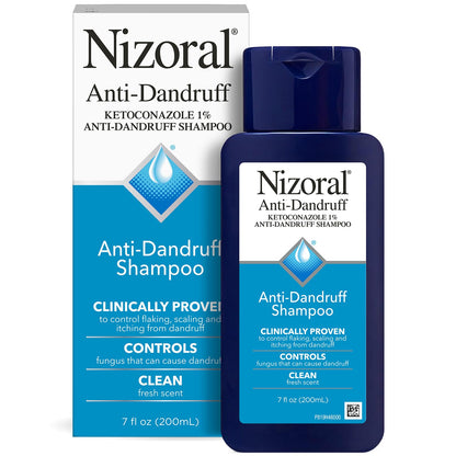 🔥[5𝟎% 𝐎𝐅𝐅 𝐋𝐀𝐒𝐓 𝐓𝐇𝐑𝐄𝐄 𝐃𝐀𝐘𝐒]Nizoral Anti-Dandruff Shampoo with 1% Ketoconazole, Fresh Scent, 7 Fl Oz-JKL