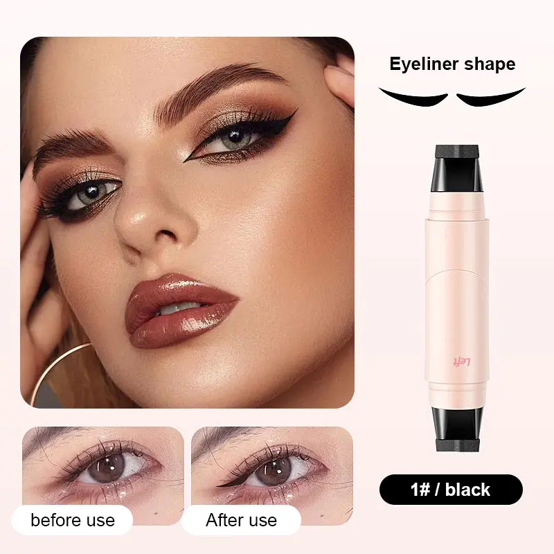 🔥[5𝟎%]Rotating Eyeliner Stamp Pen – Dual-Head Design with Wing Stamp, Quick-Dry, Long-Lasting, Smudge-Proof for Easy Cat Eye, Sharp Winged Lines & All-Day Makeup Wear - Beginner Friendly Everyday Makeup Tool for Women, Women's cosmetics, Makeup tools.-JKL
