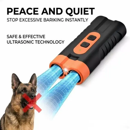 🔥[5𝟎% 𝐎𝐅𝐅 𝐋𝐀𝐒𝐓 𝐓𝐇𝐑𝐄𝐄 𝐃𝐀𝐘𝐒]Ultrasonic Dog Barking Deterrent Training Tool - Rechargeable USB-Charged, Dual Emitter, 50ft Range, 25KHz Frequency, Flashlight, Portable Grip, Kit Included for Indoor & Outdoor Dog Behavior Control-JKL