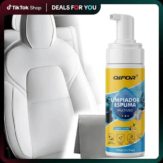 🔥[5𝟎% 𝐎𝐅𝐅 𝐋𝐀𝐒𝐓 𝐓𝐇𝐑𝐄𝐄 𝐃𝐀𝐘𝐒]QIFOR 4-in-1 Multi-Enzyme Foam Spray Cleaner - Heavy Duty Deep Cleaning House & Car Detailing Products, Stain Removal for Car Interior & Sofa,summervibes outdoorfun-JKL