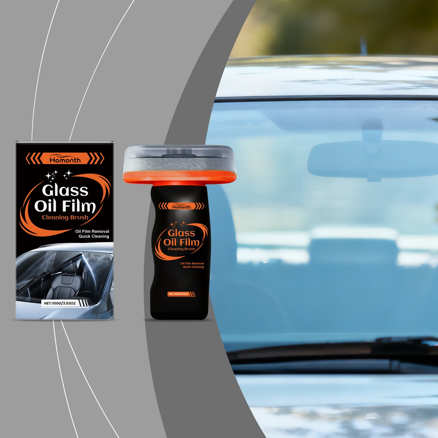 🔥[5𝟎% 𝐎𝐅𝐅 𝐋𝐀𝐒𝐓 𝐓𝐇𝐑𝐄𝐄 𝐃𝐀𝐘𝐒]Automotive Handheld Oil Flmr Cream,Glass DecontaminationWithoutTraces,Window Oil Film Cleaning,FastCleaning, CompactAnd Easy To Cary-100g Degreaser Cleaner-JKL