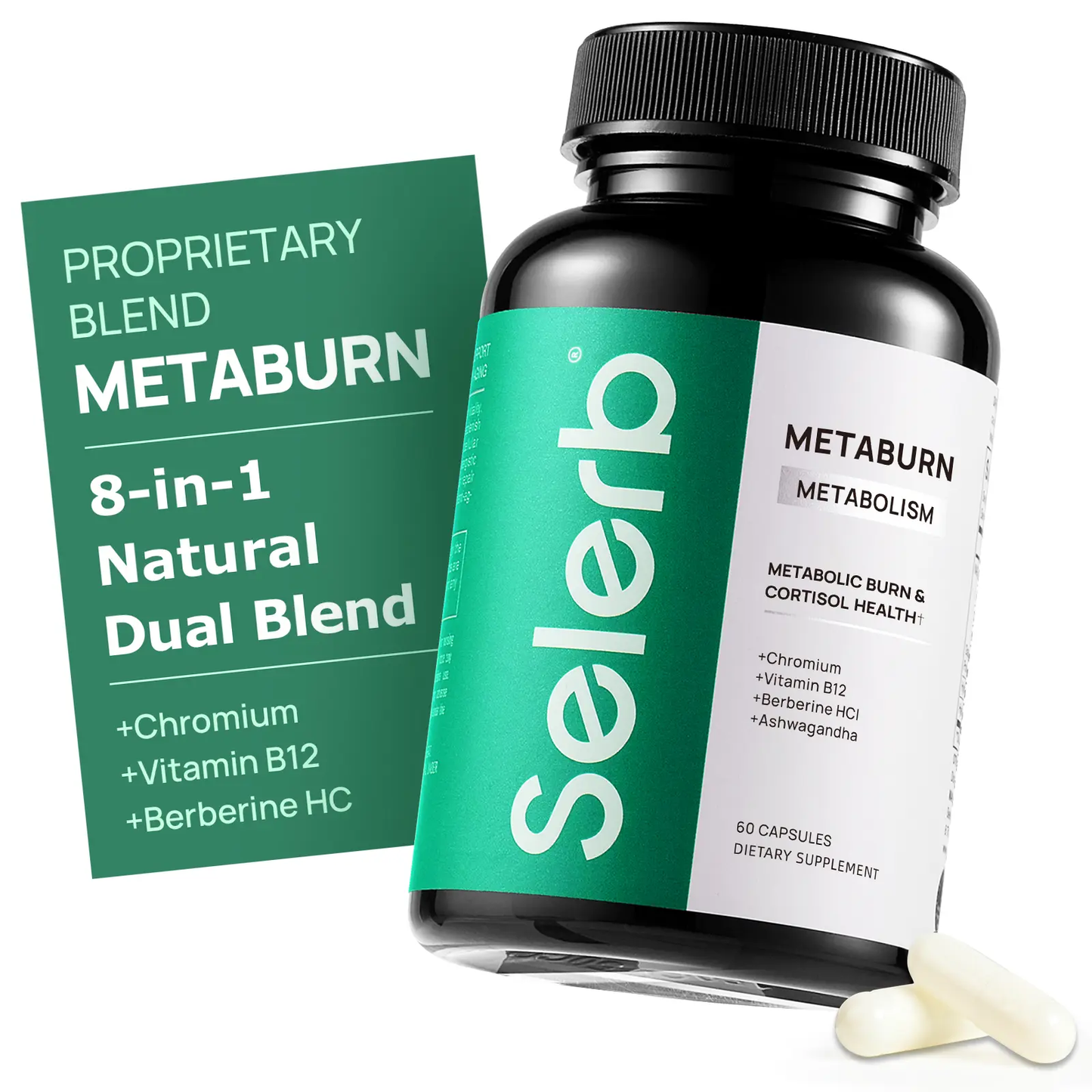 🔥[5𝟎% 𝐎𝐅𝐅 𝐋𝐀𝐒𝐓 𝐓𝐇𝐑𝐄𝐄 𝐃𝐀𝐘𝐒]Selerb Metaburn for Daily Nutrient Support – With Chromium, Vitamin B12 & Berberine HCI – 60 Capsules TikTokShopBlackFriday-JKL