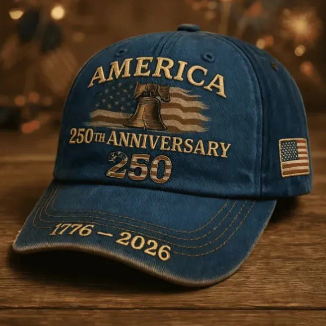🔥[5𝟎% 𝐎𝐅𝐅 𝐋𝐀𝐒𝐓 𝐓𝐇𝐑𝐄𝐄 𝐃𝐀𝐘𝐒]US 250th Anniversary Embroidered Baseball Cap, UPF 50+ Sun Protection Commemorative Hat-JKL