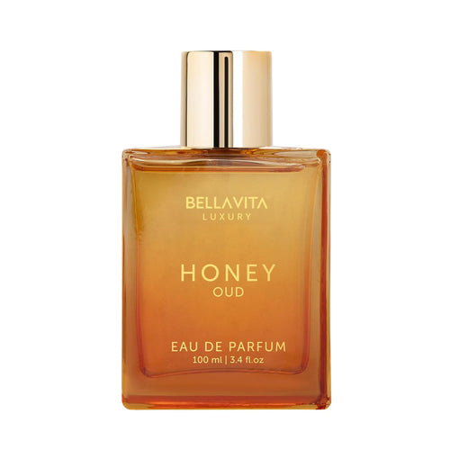 🔥[5𝟎% 𝐎𝐅𝐅 𝐋𝐀𝐒𝐓 𝐓𝐇𝐑𝐄𝐄 𝐃𝐀𝐘𝐒]Bellavita Luxury Honey Oud Eau de Parfum | 100 ml (3.4 fl.oz.) | Perfume for Men and Women | Sweet Honey, Bergamot, Oud, and Amber Notes | Women's Day Special-JKL