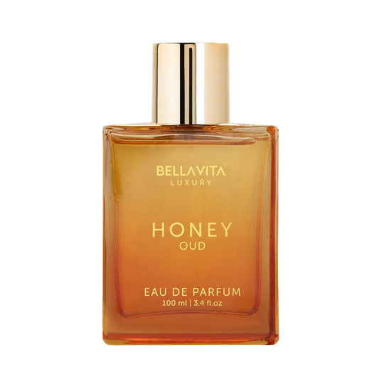 🔥[5𝟎% 𝐎𝐅𝐅 𝐋𝐀𝐒𝐓 𝐓𝐇𝐑𝐄𝐄 𝐃𝐀𝐘𝐒]Bellavita Luxury Honey Oud Eau de Parfum | 100 ml (3.4 fl.oz.) | Perfume for Men and Women | Sweet Honey, Bergamot, Oud, and Amber Notes | Women's Day Special-JKL