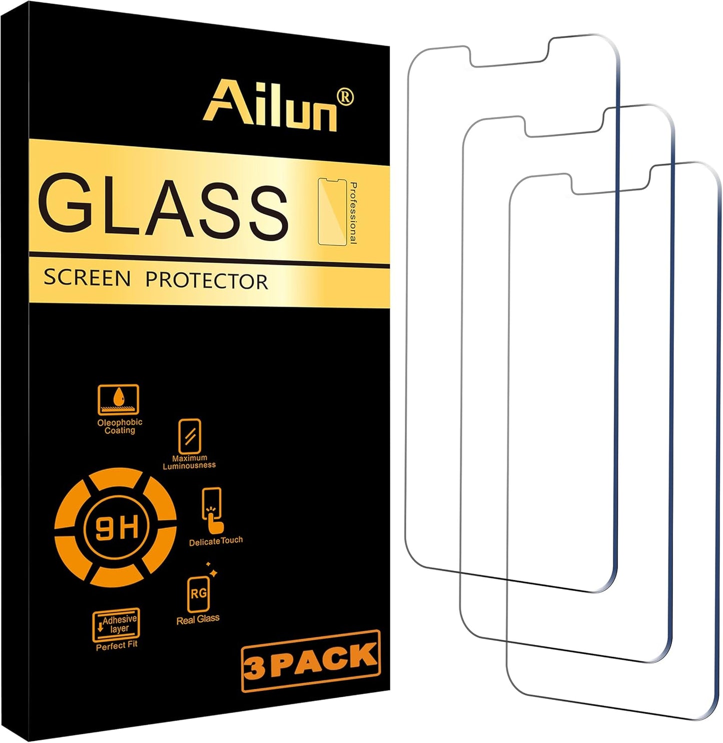 🔥[5𝟎% 𝐎𝐅𝐅 𝐋𝐀𝐒𝐓 𝐓𝐇𝐑𝐄𝐄 𝐃𝐀𝐘𝐒]Ailun Screen Protector for iPhone 17e / iPhone 17Pro / iPhone 17Promax / iPhone 17air Display 3 Pack Tempered Glass, Case Friendly-JKL