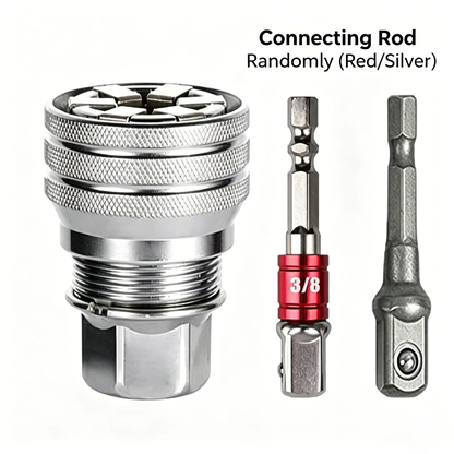 🔥[5𝟎% 𝐎𝐅𝐅 𝐋𝐀𝐒𝐓 𝐓𝐇𝐑𝐄𝐄 𝐃𝐀𝐘𝐒]Multi-Function Universal Socket Wrench Tool - Universal Maintenance Tool, Adjustable Universal Socket Wrench, Universal Socket Tool for 3/8" Drive Ratchet Torque Wrench & Power Drill (Connecting rod random color)-JKL