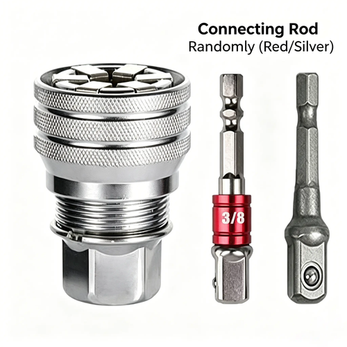🔥[5𝟎% 𝐎𝐅𝐅 𝐋𝐀𝐒𝐓 𝐓𝐇𝐑𝐄𝐄 𝐃𝐀𝐘𝐒]Multi-Function Universal Socket Wrench Tool - Universal Maintenance Tool, Adjustable Universal Socket Wrench, Universal Socket Tool for 3/8" Drive Ratchet Torque Wrench & Power Drill (Connecting rod random color)-JKL