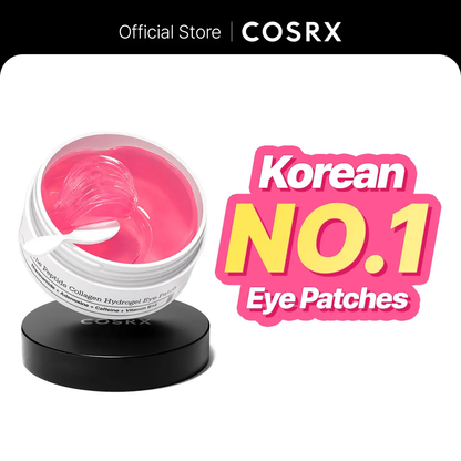 🔥[5𝟎% 𝐎𝐅𝐅 𝐋𝐀𝐒𝐓 𝐓𝐇𝐑𝐄𝐄 𝐃𝐀𝐘𝐒][COSRX Official] The Peptide CollagenHydrogel Eye Patch 60 Patches ReducePuffiness Hydrate Under-Eye Bags in 10Minutes-JKL
