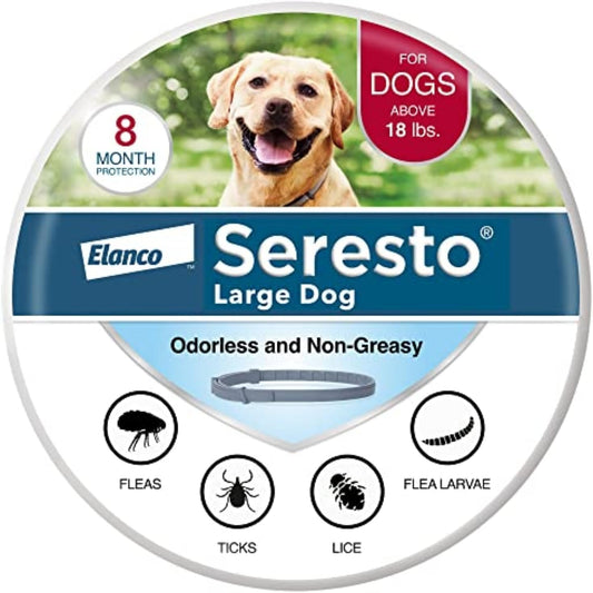 🔥[5𝟎% 𝐎𝐅𝐅 𝐋𝐀𝐒𝐓 𝐓𝐇𝐑𝐄𝐄 𝐃𝐀𝐘𝐒]Seresto Flea & Tick Collar For Dogs Over 18 lbs., Treatment & Prevention, Vet-Recommend, 8 Month Protection-JKL