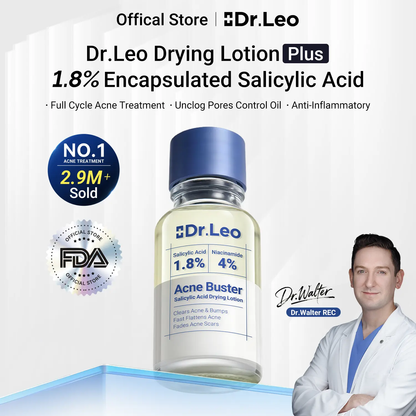 🔥[5𝟎% 𝐎𝐅𝐅 𝐋𝐀𝐒𝐓 𝐓𝐇𝐑𝐄𝐄 𝐃𝐀𝐘𝐒]Dr.Leo Drying Lotion Plus | Acne & PimpleTreatment I Visibly Shrinks Pimples in 24 Hours& Helps Fade Acne Marks in 7 Days I With 1.8%Encapsulated Salicylic Acid, 4% Niacinamide &10% Sulfur (20ml)-JKL