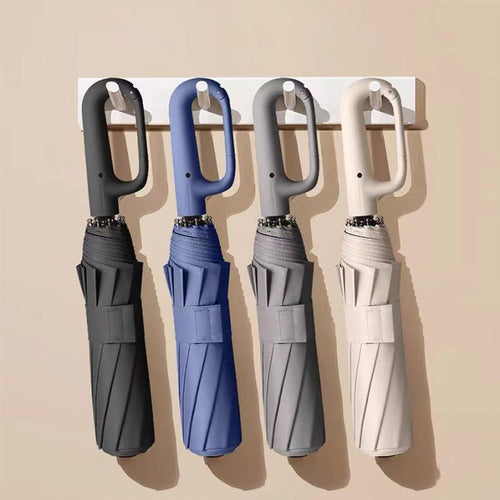 🔥[5𝟎% 𝐎𝐅𝐅 𝐋𝐀𝐒𝐓 𝐓𝐇𝐑𝐄𝐄 𝐃𝐀𝐘𝐒]Automatic Folding Umbrella, 1 Count/60pcs Portable Rain Umbrella with Loop Buckle, Windproof & Waterproof Umbrella for Men & Women-JKL