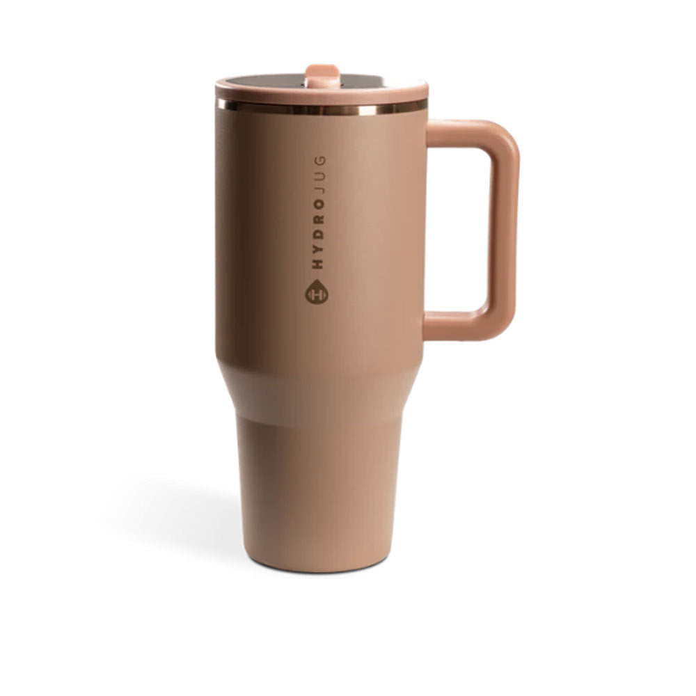 HydroJug Traveler | Leak-Proof Insulated Tumbler with Flip Straw & Cup Holder Fit Flasks Lid-BP