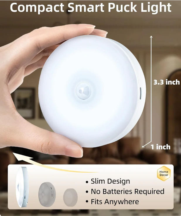 Under-cabinet lighting strip with charging station, rechargeable disc light strip-AD0