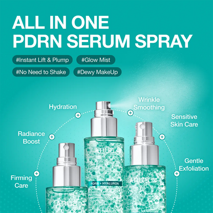🔥[5𝟎% 𝐎𝐅𝐅 𝐋𝐀𝐒𝐓 𝐓𝐇𝐑𝐄𝐄 𝐃𝐀𝐘𝐒][Anua] PDRN Collagen Glow Facial Serum Spray 30ml, 100ml l Facial Mist, PDRN Hyaluronic Acid Capsule Mist, Hydrating, Glass skin, Glow Makeup, Collagen, Korean Skincare, Cakey Makeup-JKL