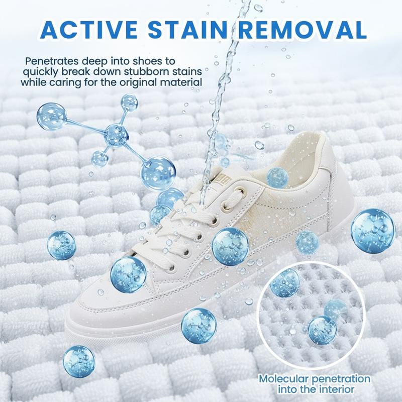 [50% Off Mega Sale] White Shoe Cleaner Cream Multipurpose No-Wash Solid Comes with Sponge Removes Stains Ideal for Leather Silicone Car Interiors Mild Non-Irritating Eco-Friendly-LP