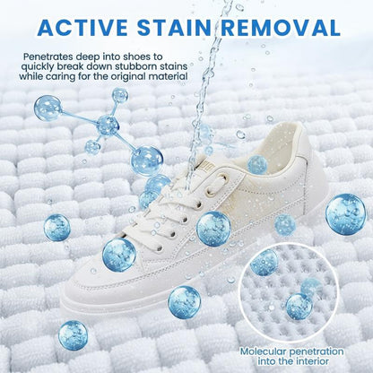[50% Off Mega Sale] White Shoe Cleaner Cream Multipurpose No-Wash Solid Comes with Sponge Removes Stains Ideal for Leather Silicone Car Interiors Mild Non-Irritating Eco-Friendly-LP