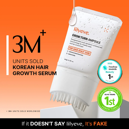 🔥[5𝟎% 𝐎𝐅𝐅 𝐋𝐀𝐒𝐓 𝐓𝐇𝐑𝐄𝐄 𝐃𝐀𝐘𝐒]Lilyeve Growturn Hair Growth Serum with Builtin Brush for Hair Growth & Thickening ThickerStronger Hair Strengthening Hair-JKL