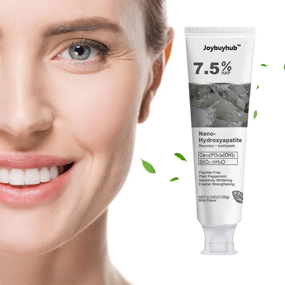 🔥Ends Tonight: Get 60% OFF Before It’s Gone!🎁 Joybuyhub™ Fluoride-Free Hydroxyapatite Toothpaste – Gentle Whitening & Enamel Strength for Sensitive Teeth-OA