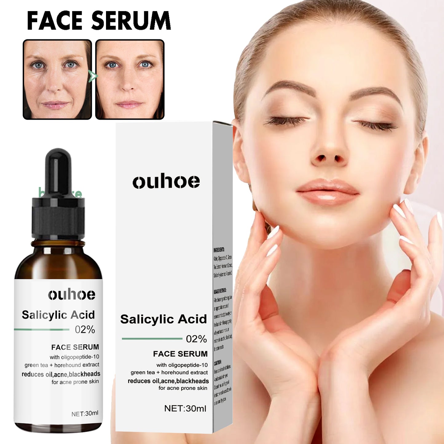 🔥[5𝟎% 𝐎𝐅𝐅 𝐋𝐀𝐒𝐓 𝐓𝐇𝐑𝐄𝐄 𝐃𝐀𝐘𝐒]Anti-Aging Face Serum for Firmness, Radiance, Youthful Skin, Korean-JKL
