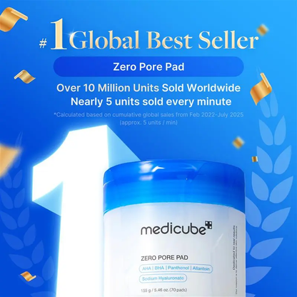🔥[5𝟎% 𝐎𝐅𝐅 𝐋𝐀𝐒𝐓 𝐓𝐇𝐑𝐄𝐄 𝐃𝐀𝐘𝐒][medicube] Zero Pore Pads (AHA + BHA) IKorean No.1 Viral Toner Pads-JKL