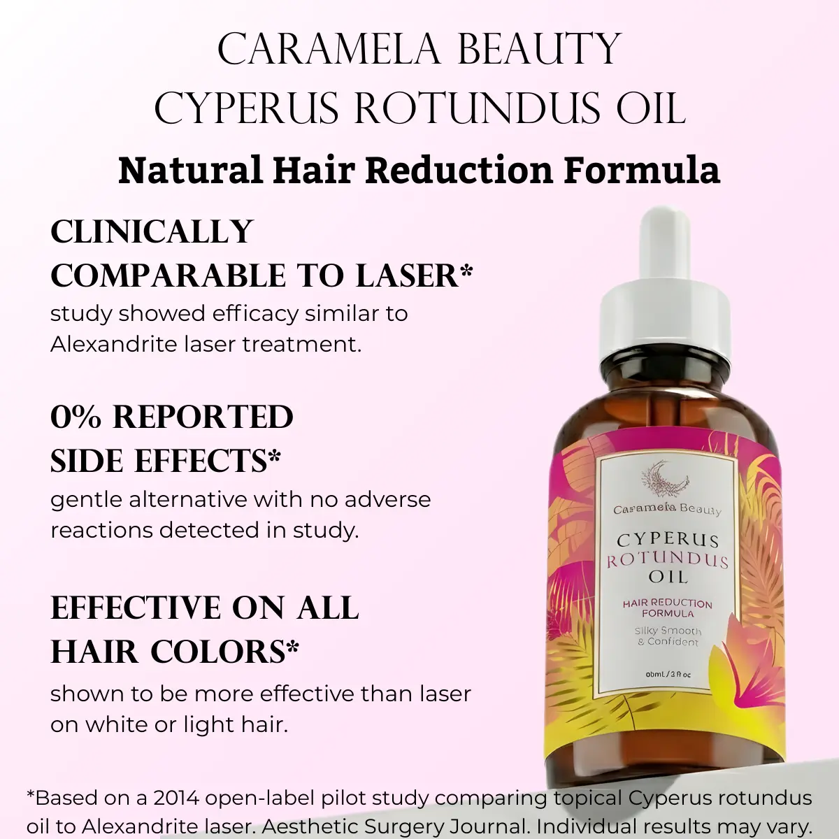 🔥[5𝟎% 𝐎𝐅𝐅 𝐋𝐀𝐒𝐓 𝐓𝐇𝐑𝐄𝐄 𝐃𝐀𝐘𝐒]Caramela Beauty Cyperus Rotundus Oil for Natural Hair Reduction - 60ml/2oz-JKL