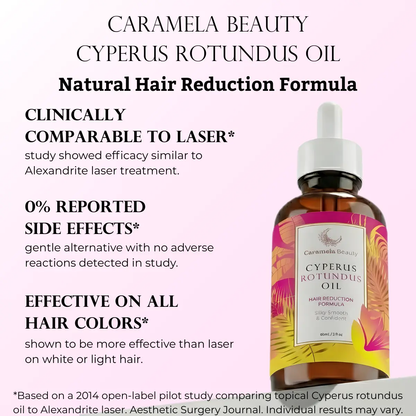 🔥[5𝟎% 𝐎𝐅𝐅 𝐋𝐀𝐒𝐓 𝐓𝐇𝐑𝐄𝐄 𝐃𝐀𝐘𝐒]Caramela Beauty Cyperus Rotundus Oil for Natural Hair Reduction - 60ml/2oz-JKL