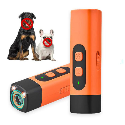 🔥[5𝟎% 𝐎𝐅𝐅 𝐋𝐀𝐒𝐓 𝐓𝐇𝐑𝐄𝐄 𝐃𝐀𝐘𝐒]【Fast Shipping】Professional Sonic Emitters Dog Training Tool Dog Bark Deterrent Device with LED Flashlight, 30ft Range Anti Bark Barking Dog Silencer,Rechargeable Portable dog barking stopper-JKL
