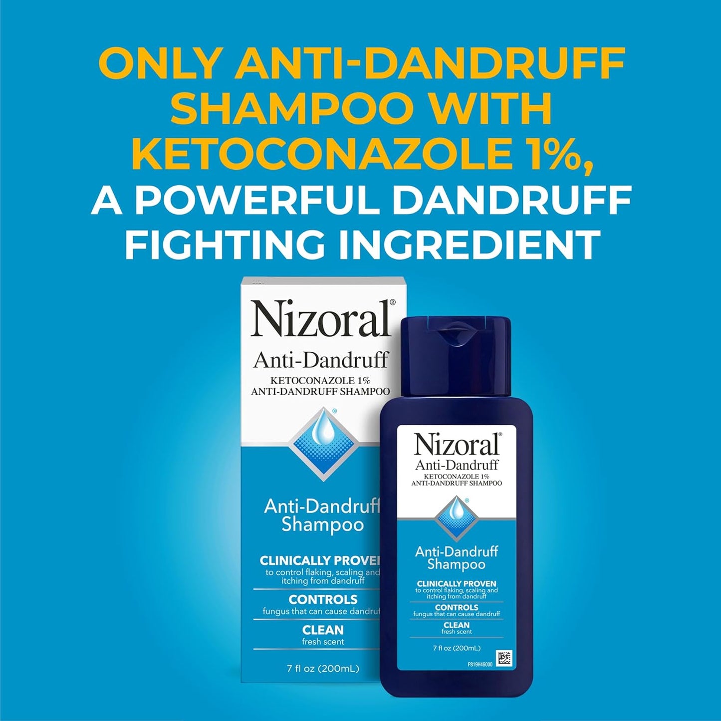🔥[5𝟎% 𝐎𝐅𝐅 𝐋𝐀𝐒𝐓 𝐓𝐇𝐑𝐄𝐄 𝐃𝐀𝐘𝐒]Nizoral Anti-Dandruff Shampoo with 1% Ketoconazole, Fresh Scent, 7 Fl Oz-JKL