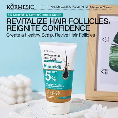 🔥[5𝟎% 𝐎𝐅𝐅 𝐋𝐀𝐒𝐓 𝐓𝐇𝐑𝐄𝐄 𝐃𝐀𝐘𝐒][BUY 1 GET 1 FREEJKORMESIC 5% MinoxidilHair Growth Scalp Massage Cream with Keratin& Ginger for Men Women Prevents LossRepairs Follicles Promotes Fast RegrowthStrengthens Roots Buy 1 Get 1 Free-JKL