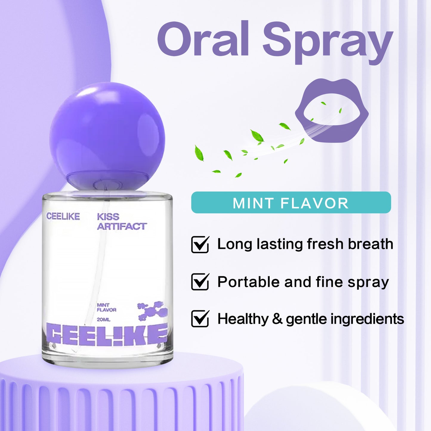 [60% Off Mega Sale] Probiotic Oral Spray 20ml - Fresh Breath & Oral Care, Sugar-Free, Portable, Long-Lasting Freshness-LP